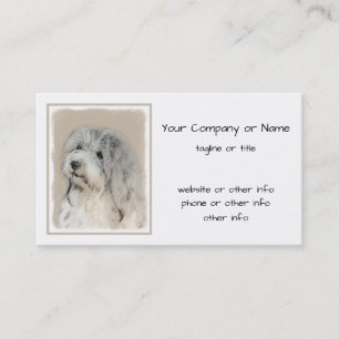 Havanese (Gold Sable) Malerei - Original Hunde Kun Visitenkarte