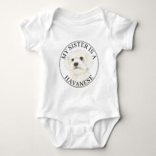 Havanese große Schwester Baby Strampler