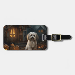 Havanese Halloween Beängstigend Gepäckanhänger
