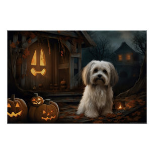 Havanese Halloween Beängstigend Poster