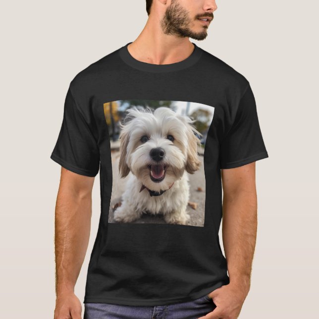Havanese Happy  Havanese T-Shirt (Vorderseite)