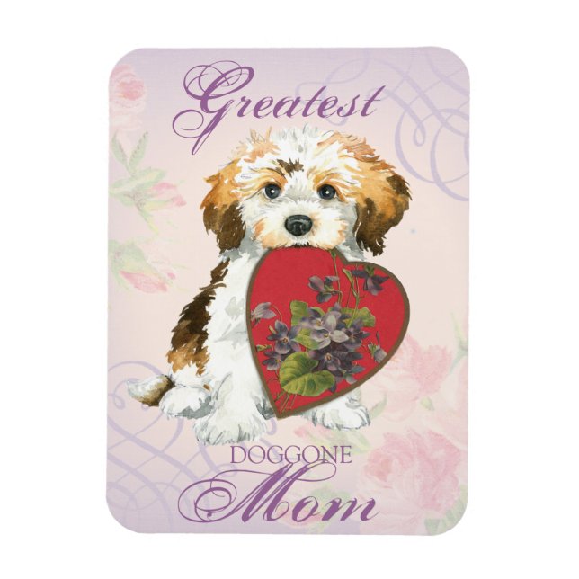 Havanese Heart Mama Magnet (Vertikal)