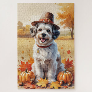 Havanese Herbstverlässt Erntedank Art