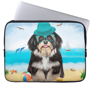 Havanese Hund am Strand Laptopschutzhülle