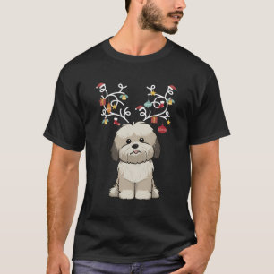 Havanese Hund liebt Rentierfäule, die Christus ent T-Shirt