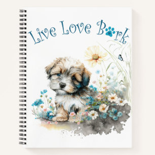 Havanese Hund Mama Floral Notizbuch