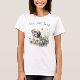 Havanese Hund Mama Floral T-Shirt