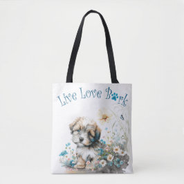 Havanese Hund Mama Floral Tasche
