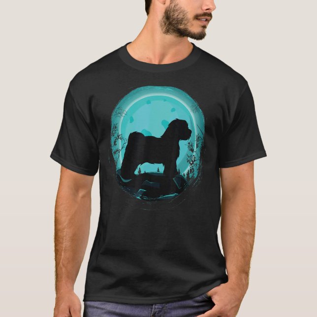 Havanese Hund Retro 8 T-Shirt (Vorderseite)