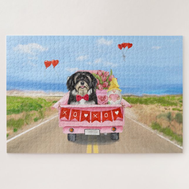 Havanese Hund Valentinstag LKW (Horizontal)
