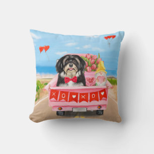 Havanese Hund Valentinstag LKW Kissen