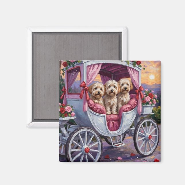 Havanese Hund Valentinstag  Magnet (Vorderseite/Rückseite)