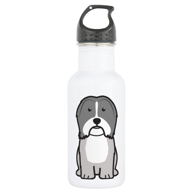 Havanese HundeCartoon Trinkflasche (Vorderseite)