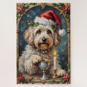 Havanese illuminiertes Manuskript Weihnachtshut
