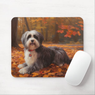 Havanese im Herbst Leaves Fall Inspiriert Mousepad