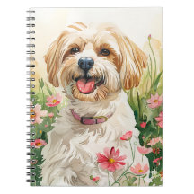Havanese Journal - Watercolor Dog Notebook
