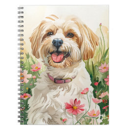 Havanese Journal - Watercolor Dog Notebook Notizblock