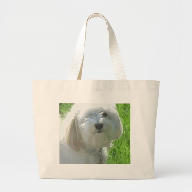 Havanese Jumbo Stoffbeutel (Vorne)