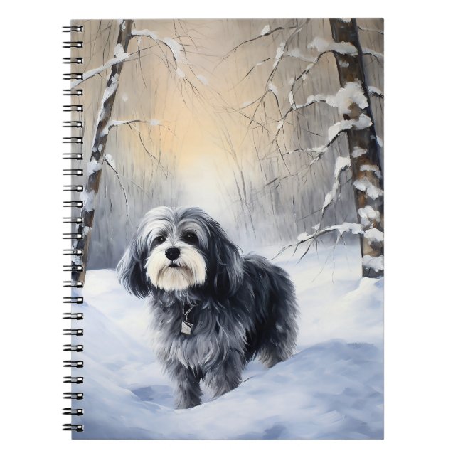 Havanese Let It Snow Weihnachten Notizblock (Vorderseite)