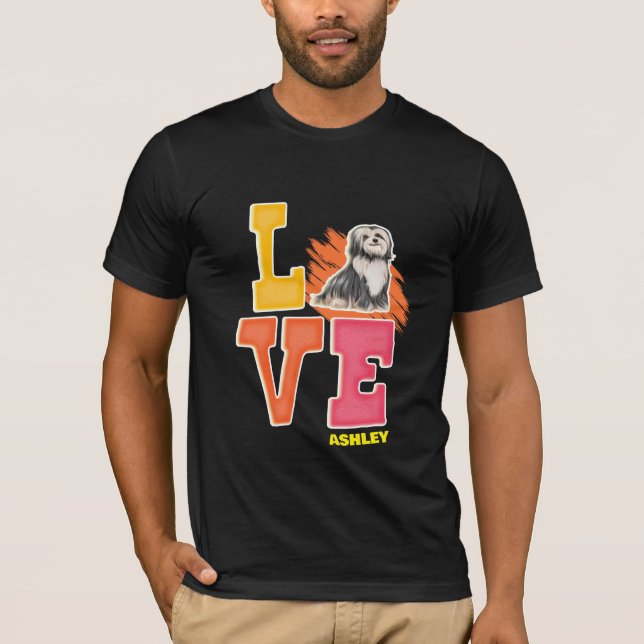 Havanese liebt niedliche Farbe T-Shirt (Vorderseite)