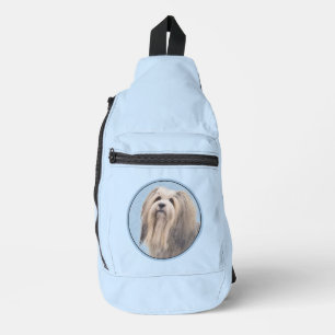 Havanese Malerei Silber Niedlich Original Haustier Crossbody Bag