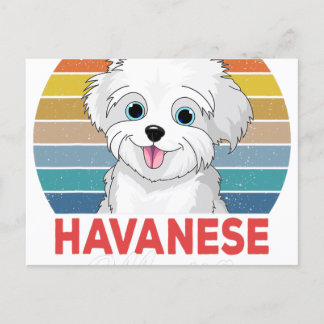 Havanese Mama Cute Havanese Dog Mom Funny Girls Ankündigungspostkarte