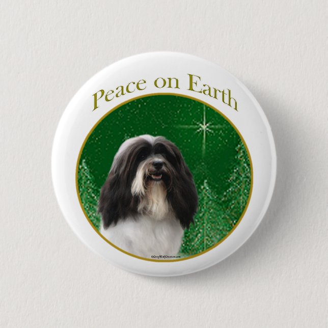 Havanese Peace Button (Vorderseite)