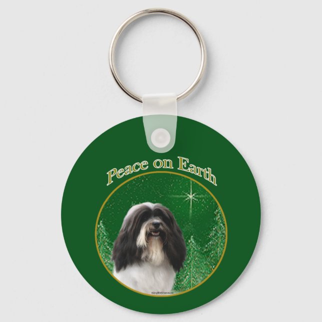 Havanese Peace Schlüsselanhänger (Vorderseite)
