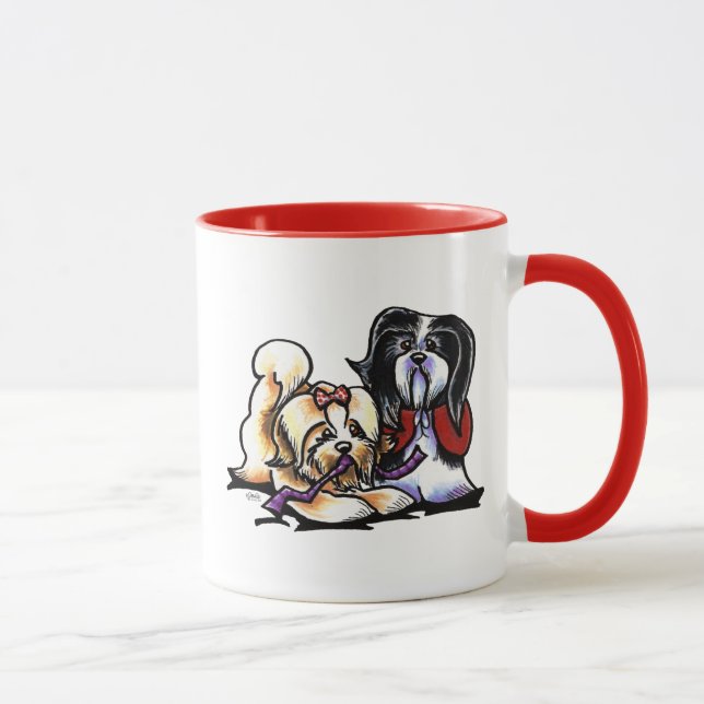 Havanese Playmates Tasse (Rechts)