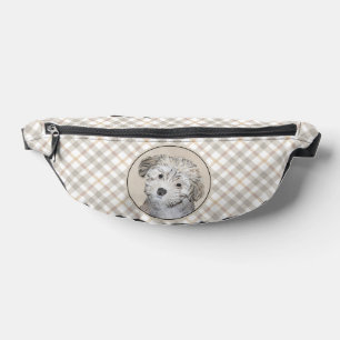 Havanese Puppy Malerei Sable Original Haustier Hun Bauchtasche