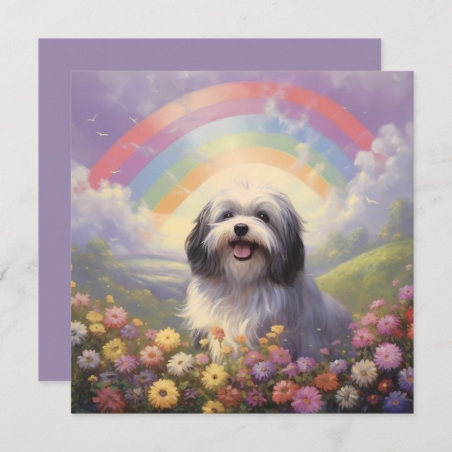 Havanese Rainbow Bridge Individuelle Name Dog Beil (Vorne/Hinten)