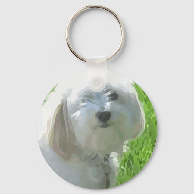 Havanese Schlüsselanhänger (Vorderseite)