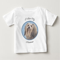 Havanese (Silber) Malerei - Niedliche Original Hun