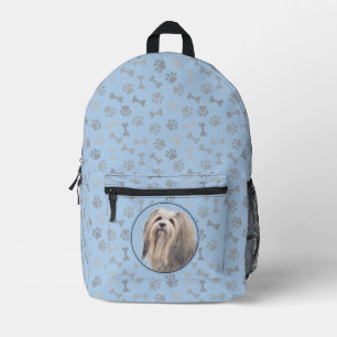 Havanese (Silber) Malerei - Süße originelle Hundek Bedruckter Rucksack