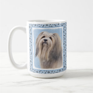 Havanese (Silber) Malerei - Süße originelle Hundek Kaffeetasse