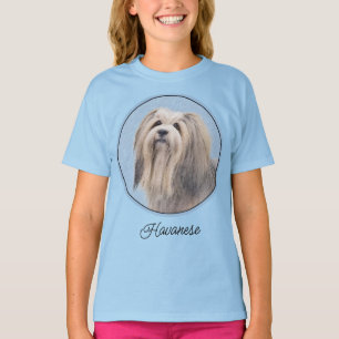 Havanese (Silber) Malerei - Süße originelle Hundek T-Shirt
