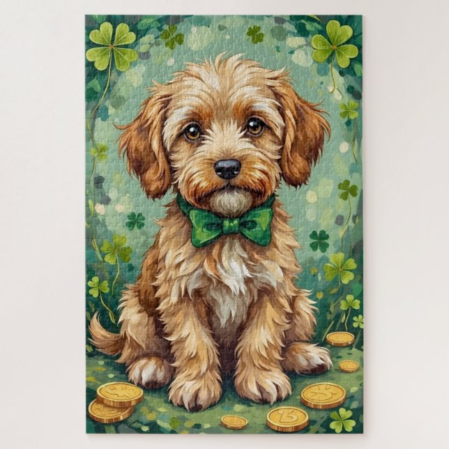 Havanese St Patrick’s Day Cute Lucky Dog (Vertikal)