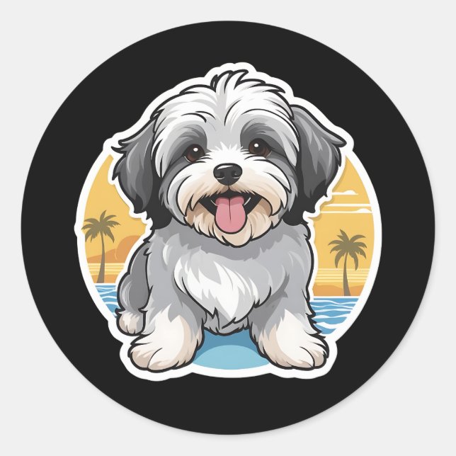 Havanese Sticker (Vorderseite)