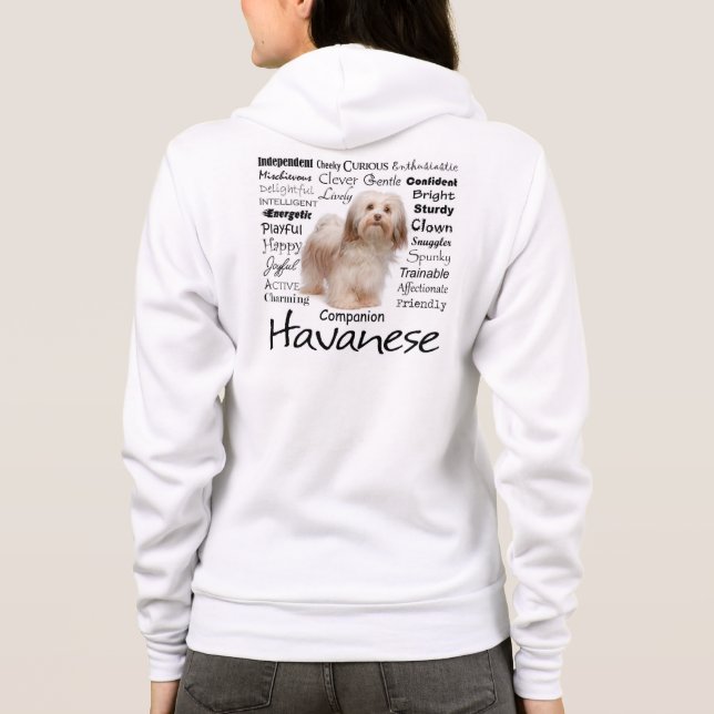 Havanese Traits Hoodie (Rückseite)
