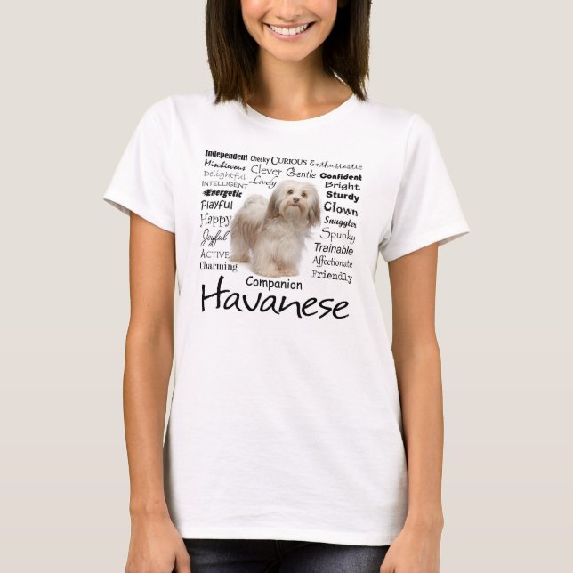 Havanese Traits T - Shirt (Vorderseite)