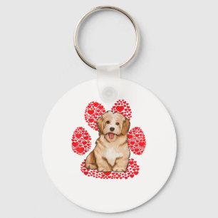 Havanese Valentinstag Dog Liebe Paw Schlüsselanhänger