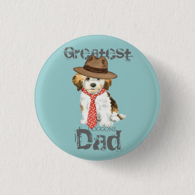 Havanese Vater Button (Vorderseite)