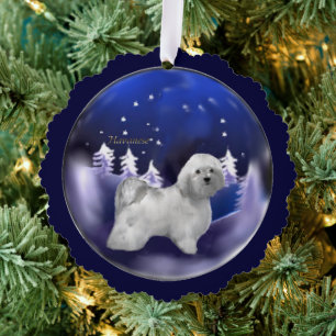 Havanese Weihnachten Ornament Karte