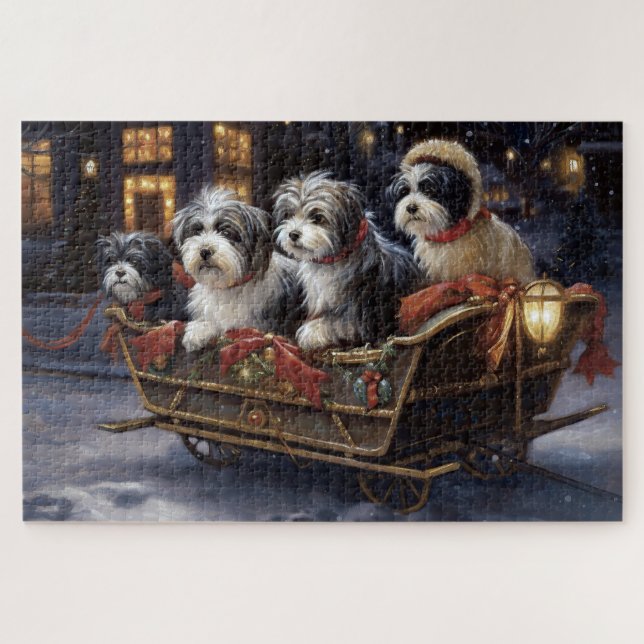 Havanese Weihnachtsfeiertage (Horizontal)