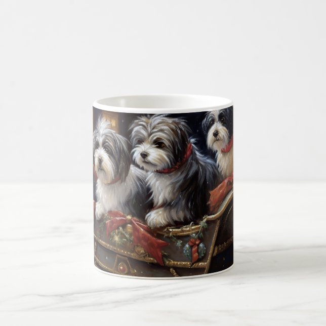 Havanese Weihnachtsfeiertage Kaffeetasse (Mittel)