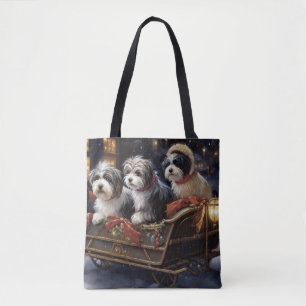 Havanese Weihnachtsfeiertage Tasche