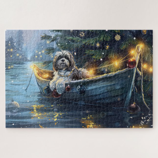 Havanese Weihnachtsfest Reise (Horizontal)