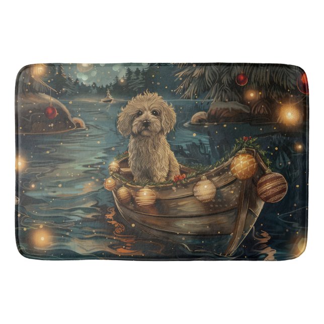 Havanese Weihnachtsfest Reise Badematte (Vorderseite)