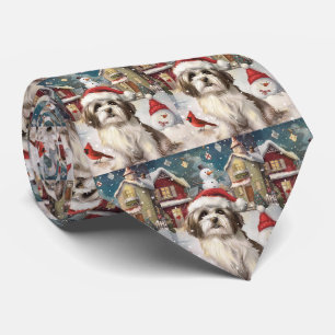 Havanese Winter Wonderland Weihnachtsfreude Krawatte