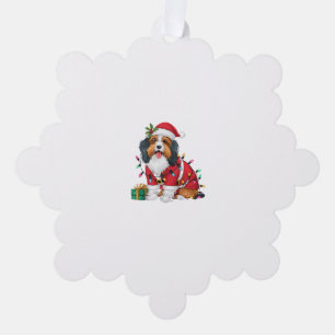 Havanese Xmas Lighting Santa Havanese Dog Christma Ornament Karte